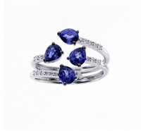 Anello Salvini Donna Arpa in Oro bianco Zaffiro 20089166 - 20089166